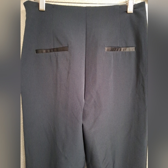 NWT Asos Blue Straight Leg Pants With Front Slit Size 6 - Picture 10 of 14